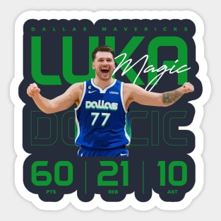 Luka Doncic 60 Point Triple Double Sticker